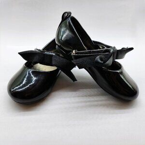 Girls MaryJane Shoes In Faux Patent Black